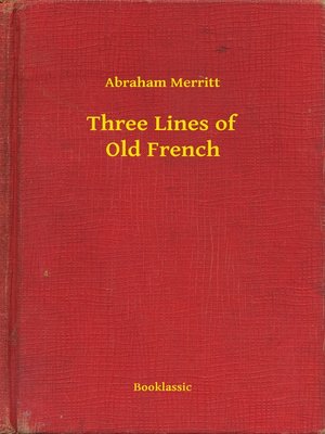 cover image of Three Lines of Old French